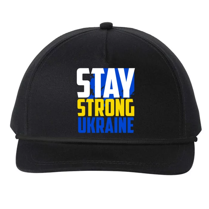 Stay Strong Ukraine Snapback Five-Panel Rope Hat