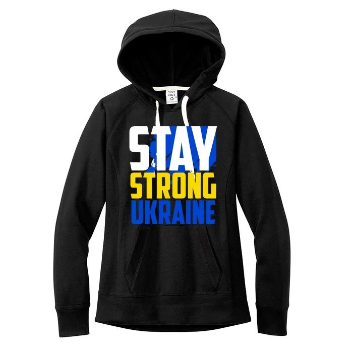 Stay Strong Ukraine Women's Fleece Hoodie