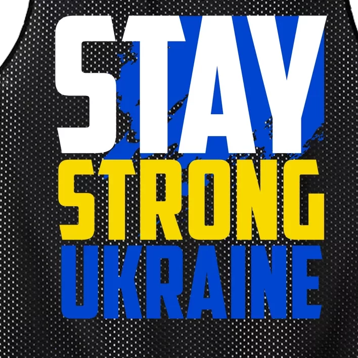 Stay Strong Ukraine Mesh Reversible Basketball Jersey Tank