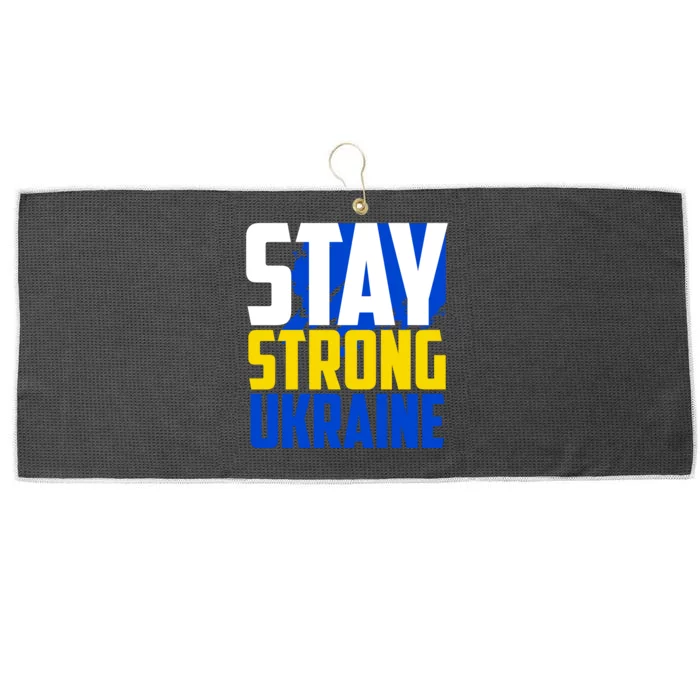 Stay Strong Ukraine Large Microfiber Waffle Golf Towel