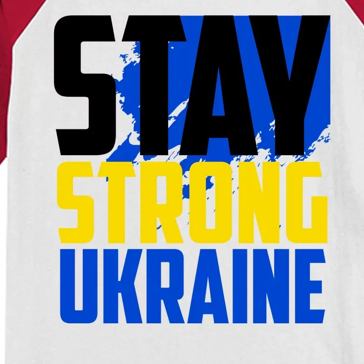 Stay Strong Ukraine Kids Colorblock Raglan Jersey