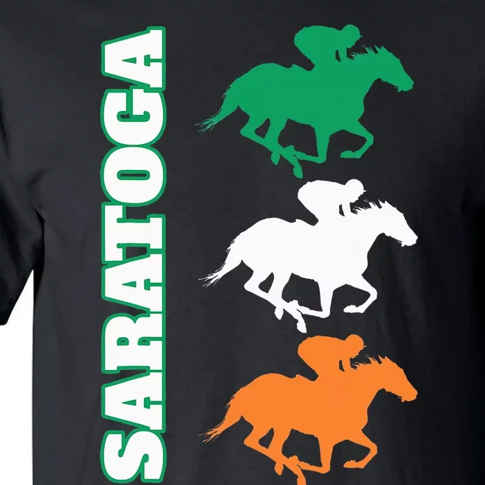 Saratoga Springs Upstate New York Horse Racing Tall T-Shirt