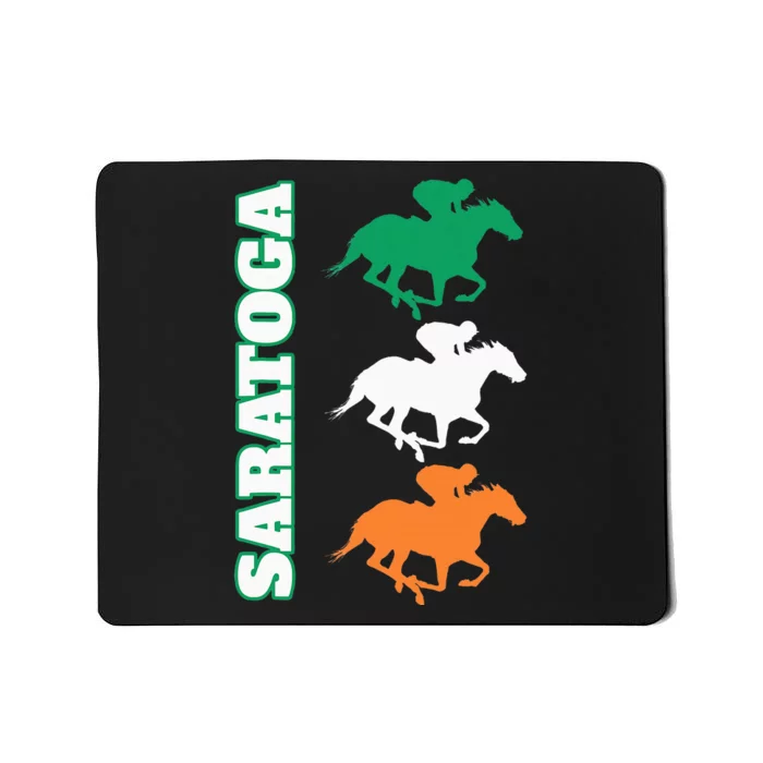 Saratoga Springs Upstate New York Horse Racing Mousepad