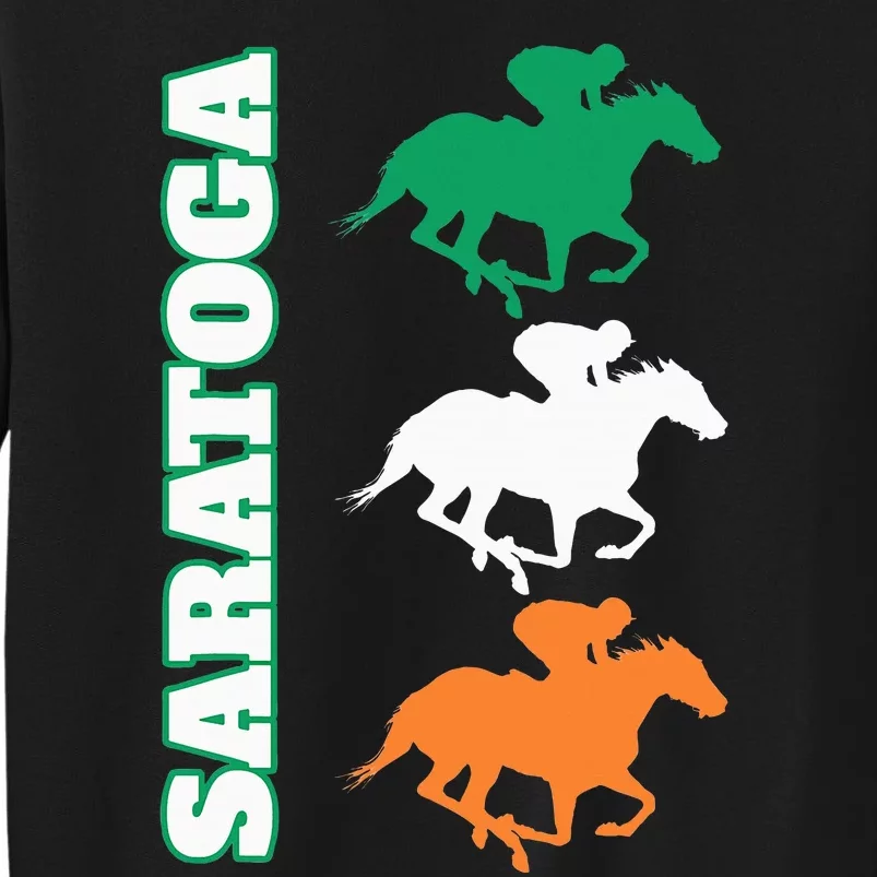 Saratoga Springs Upstate New York Horse Racing Tall Sweatshirt