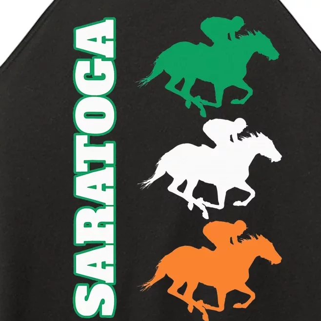 Saratoga Springs Upstate New York Horse Racing Women’s Perfect Tri Rocker Tank