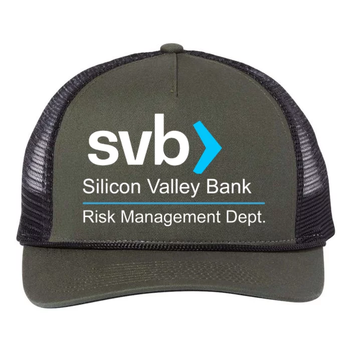 Svb Silicon Valley Bank Risk Management Dept Retro Rope Trucker Hat Cap