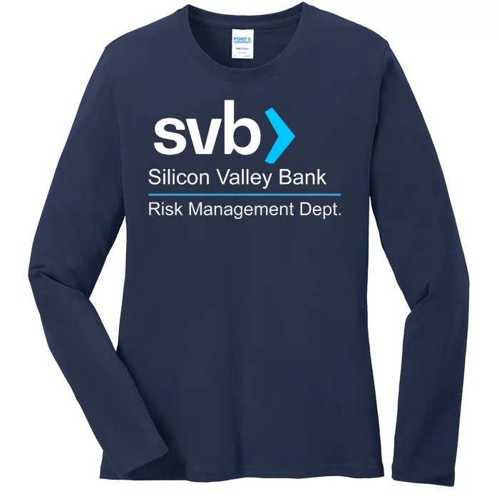 Svb Silicon Valley Bank Risk Management Dept Ladies Long Sleeve Shirt