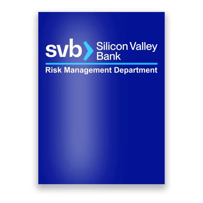 SVB Silicon Valley Bank Risk Management Department Poster