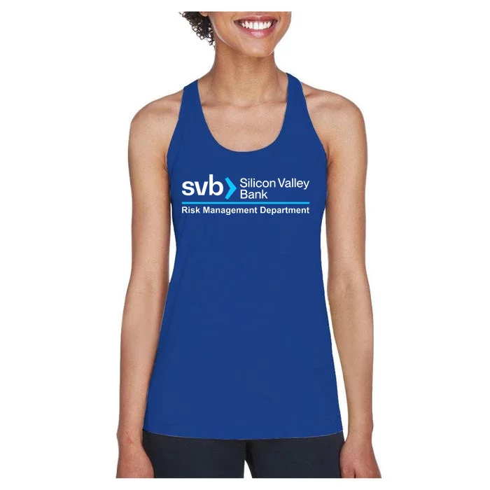 SVB Silicon Valley Bank Risk Management Department Women's Racerback Tank