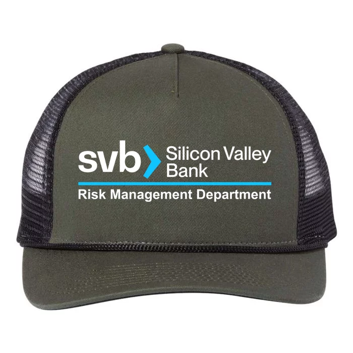 SVB Silicon Valley Bank Risk Management Department Retro Rope Trucker Hat Cap