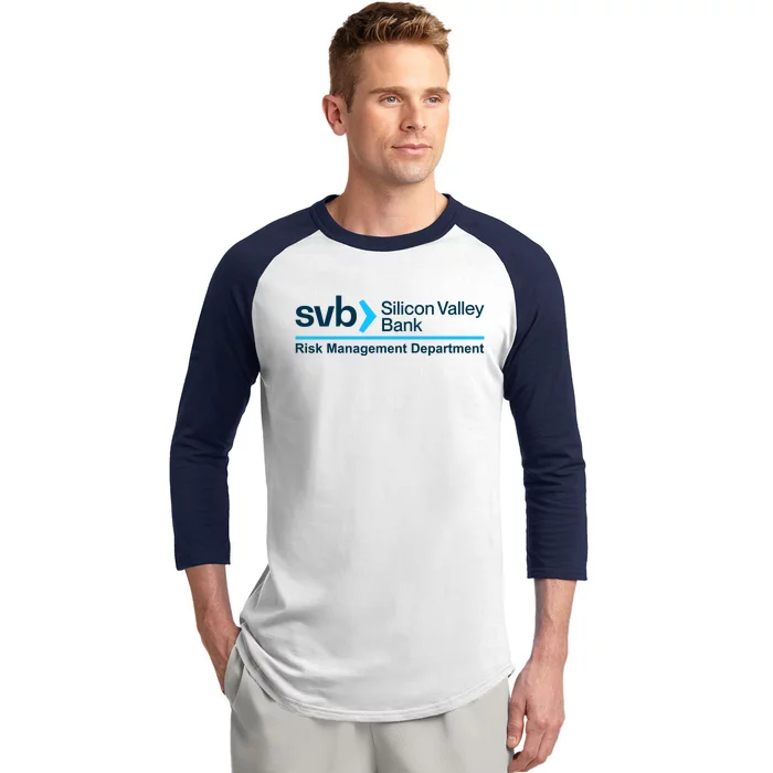 SVB Silicon Valley Bank Risk Management Department Baseball Sleeve Shirt