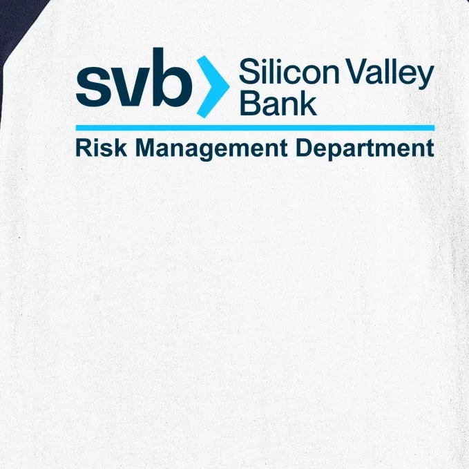 SVB Silicon Valley Bank Risk Management Department Baseball Sleeve Shirt