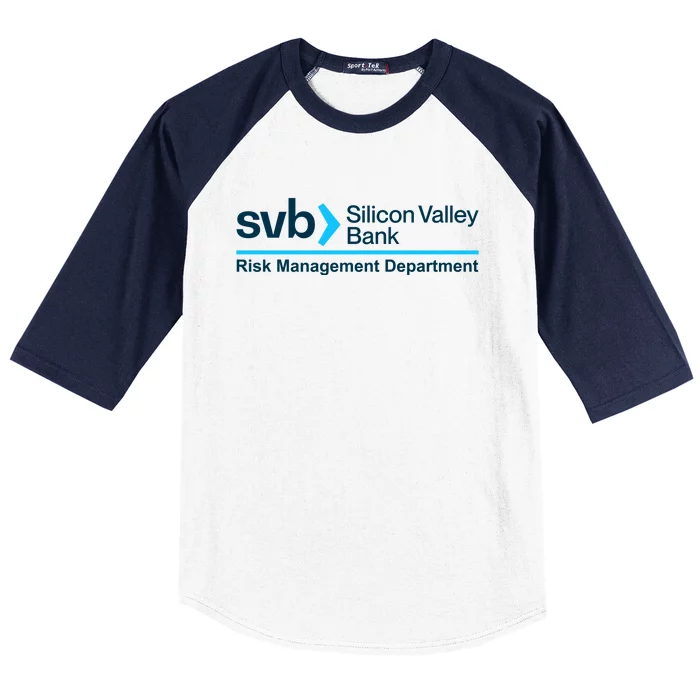 SVB Silicon Valley Bank Risk Management Department Baseball Sleeve Shirt