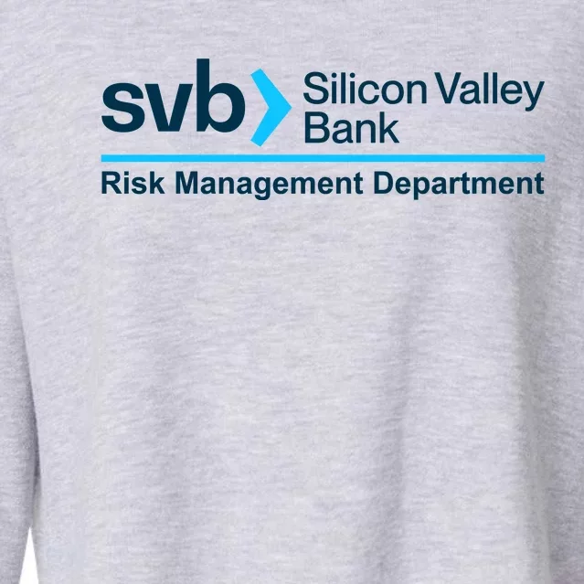 SVB Silicon Valley Bank Risk Management Department Cropped Pullover Crew