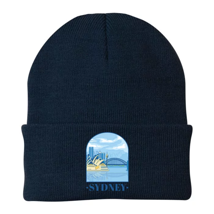 Sydney Skyline View Knit Cap Winter Beanie