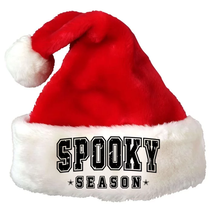 Spooky Season Varsity Halloween Graphic Premium Christmas Santa Hat