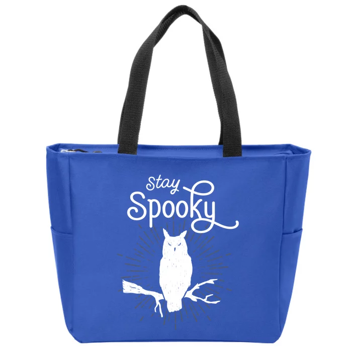 Stay Spooky Vintage Halloween Owl Great Gift Zip Tote Bag