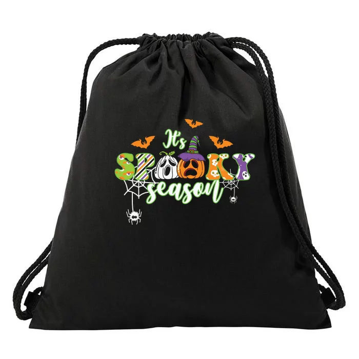 Spooky Season Vintage Halloween Boo Gift Drawstring Bag