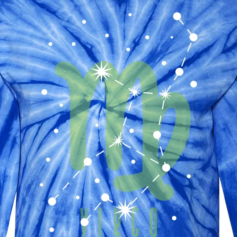 Star Sign Virgo Gift Tie-Dye Long Sleeve Shirt