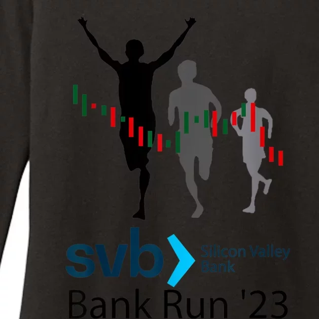 Svb Silicon Valley Bank Run ′23 Womens CVC Long Sleeve Shirt