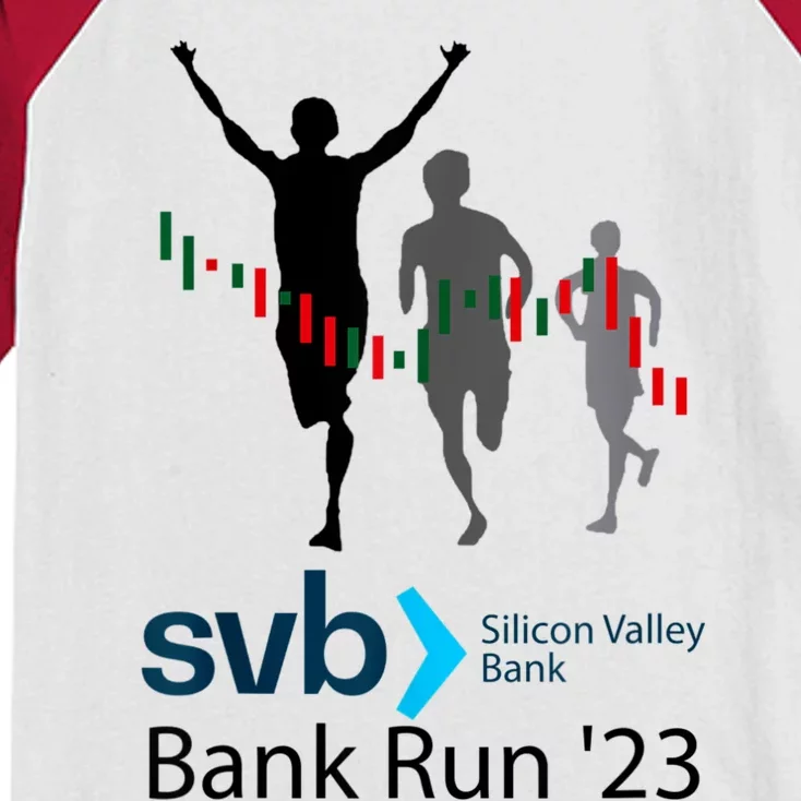 Svb Silicon Valley Bank Run ′23 Kids Colorblock Raglan Jersey