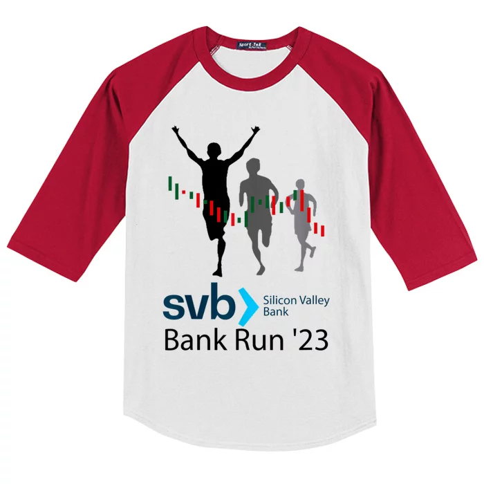 Svb Silicon Valley Bank Run ′23 Kids Colorblock Raglan Jersey