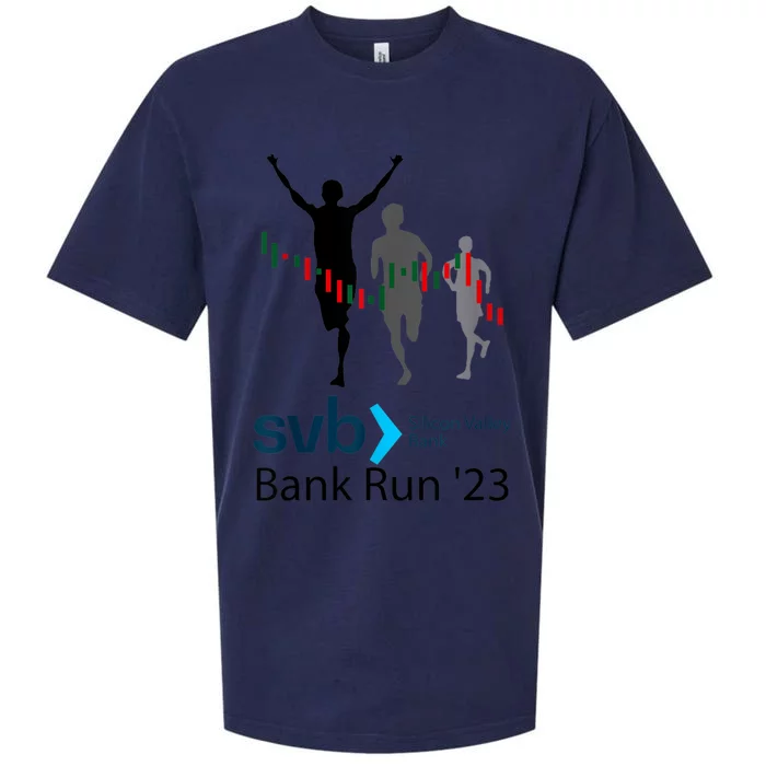 Svb Silicon Valley Bank Run ′23 Sueded Cloud Jersey T-Shirt