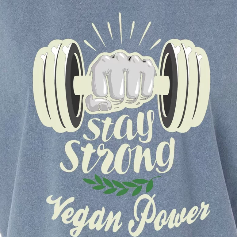 Stay Strong Vegan Power Gift Garment-Dyed Women's Muscle Tee