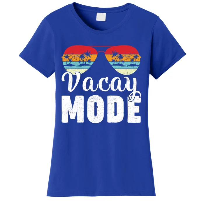 Summer Sunglasses Vintage Beach Vacation Vacay Mode Cute Gift Women's T-Shirt