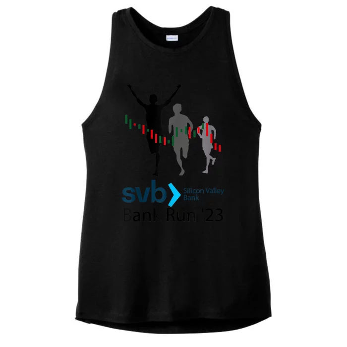 Svb Silicon Valley Bank Run ′23 Ladies Tri-Blend Wicking Tank