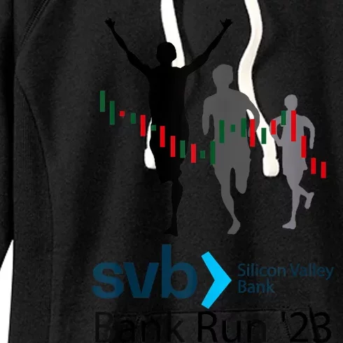 Svb Silicon Valley Bank Run ′23 Women's Fleece Hoodie