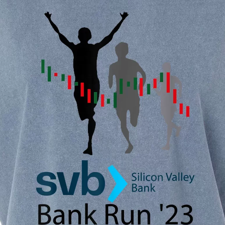 Svb Silicon Valley Bank Run ′23 Garment-Dyed Women's Muscle Tee