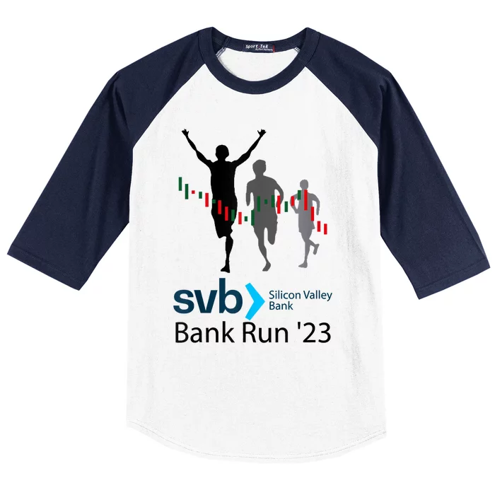 Svb Silicon Valley Bank Run ′23 Baseball Sleeve Shirt