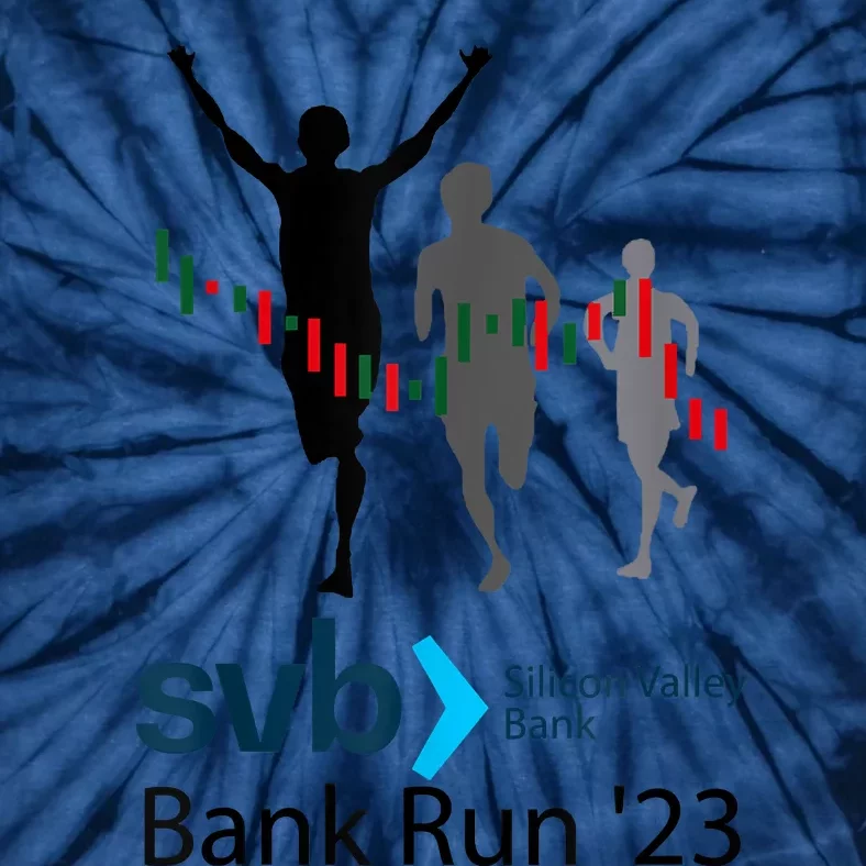 Svb Silicon Valley Bank Run ′23 Tie-Dye T-Shirt