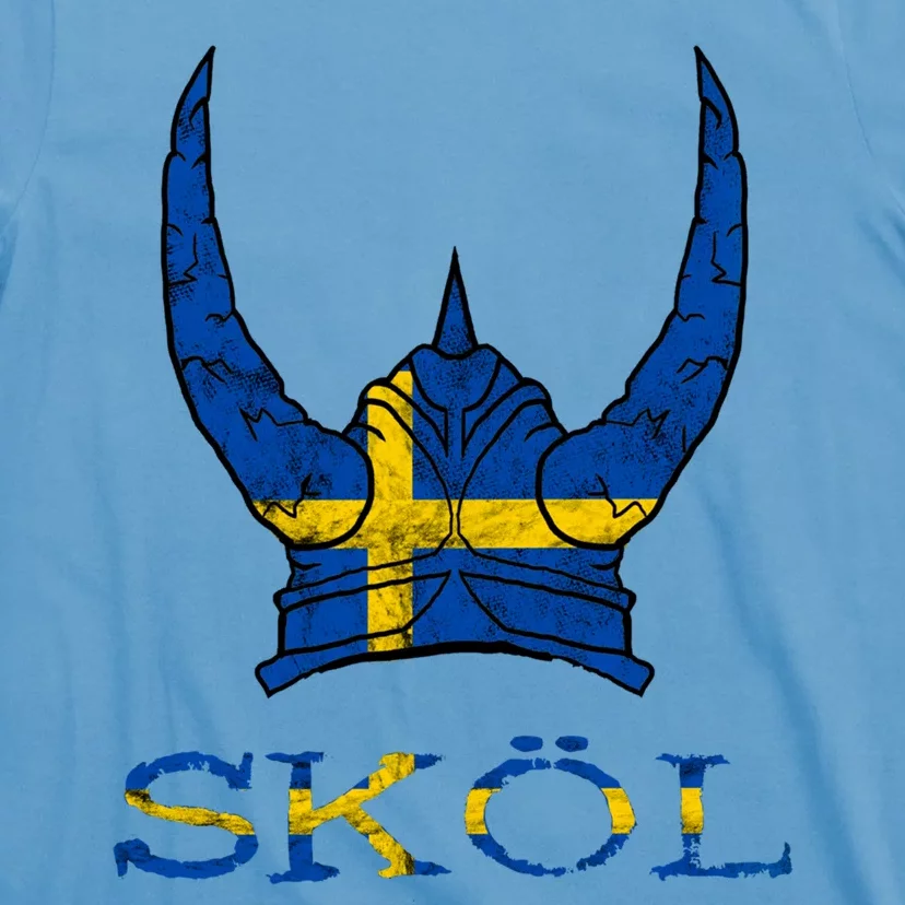 Skol Swedish Viking Helmet Sweden Nordic Northman Swede Gift T-Shirt