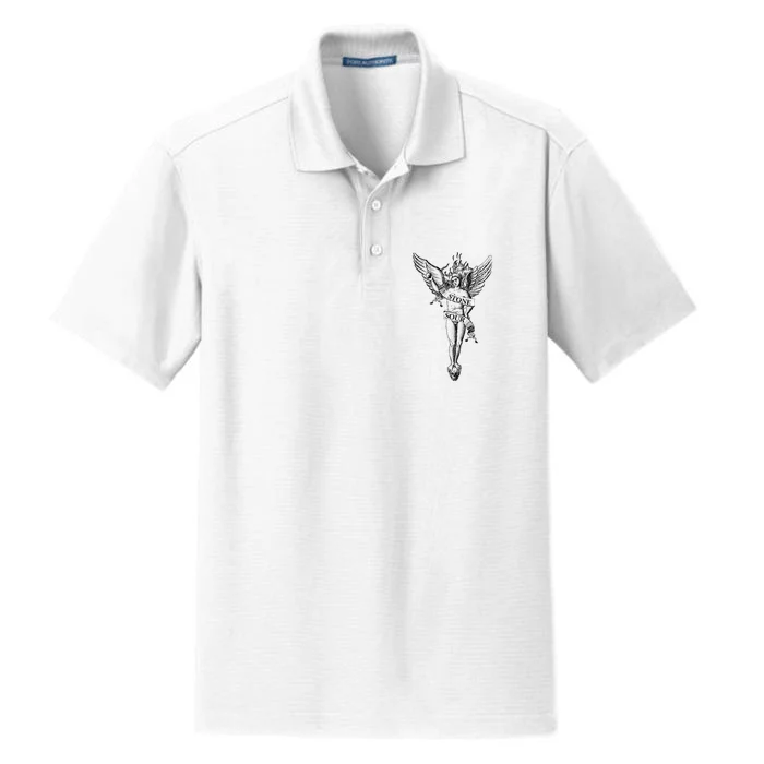 Stone Sour Vintage Angel Dry Zone Grid Performance Polo