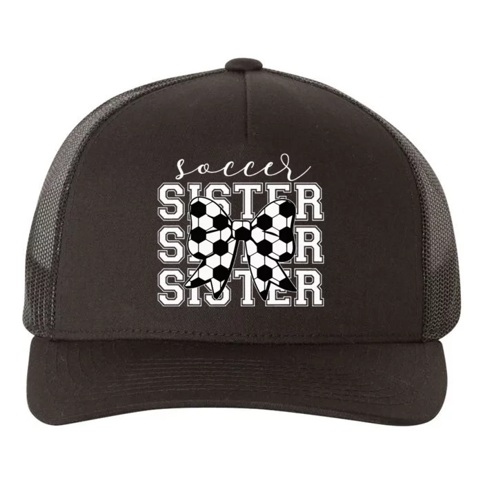 Soccer Sister Vintage Sport Lover Sister Yupoong Adult 5-Panel Trucker Hat