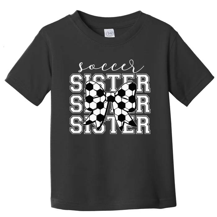 Soccer Sister Vintage Sport Lover Sister Toddler T-Shirt