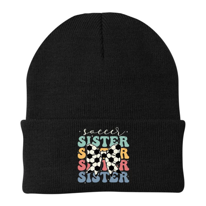 Soccer Sister Vintage Sport Lover Sister Knit Cap Winter Beanie