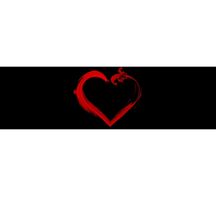 Simple Styled Valentines Heart Bumper Sticker