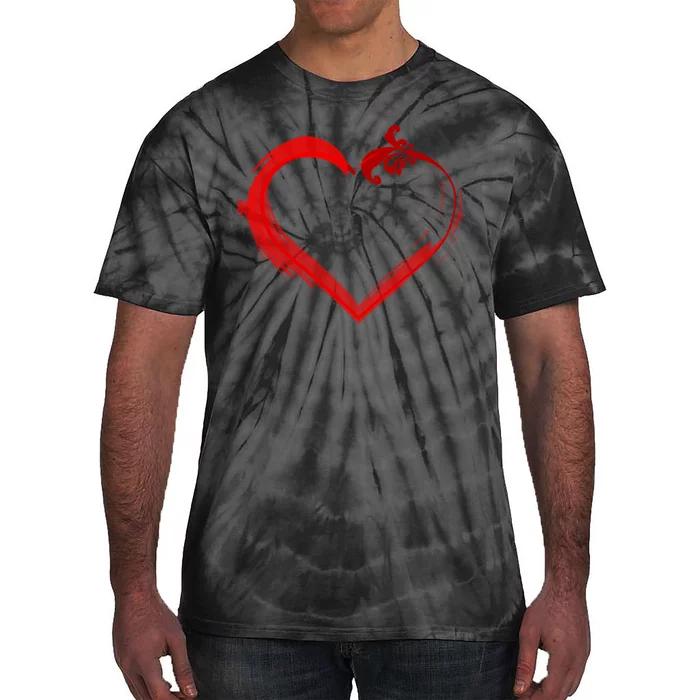 Simple Styled Valentines Heart Tie-Dye T-Shirt