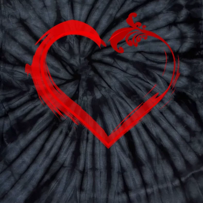 Simple Styled Valentines Heart Tie-Dye T-Shirt