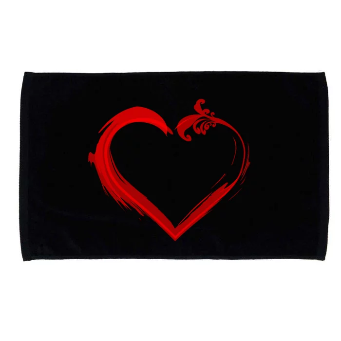 Simple Styled Valentines Heart Microfiber Hand Towel