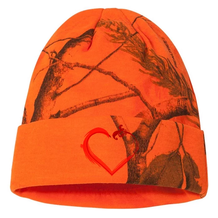 Simple Styled Valentines Heart Kati - 12in Camo Beanie