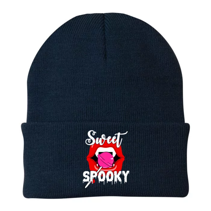 Sweet Spooky Vampire Lips Halloween Knit Cap Winter Beanie