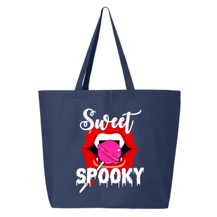 Sweet Spooky Vampire Lips Halloween 25L Jumbo Tote