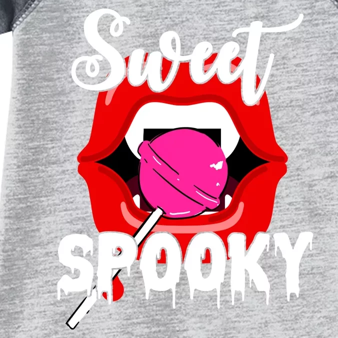 Sweet Spooky Vampire Lips Halloween Infant Baby Jersey Bodysuit