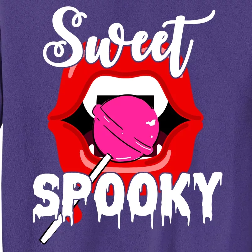 Sweet Spooky Vampire Lips Halloween Sweatshirt