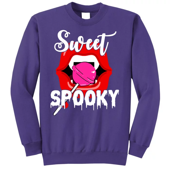 Sweet Spooky Vampire Lips Halloween Sweatshirt