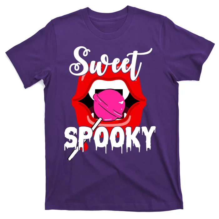 Sweet Spooky Vampire Lips Halloween T-Shirt